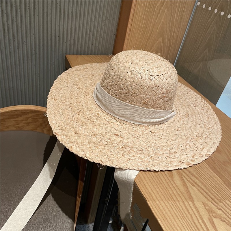 Round Head Beach Protection Sunscreen Holiday Binding Sun Hat