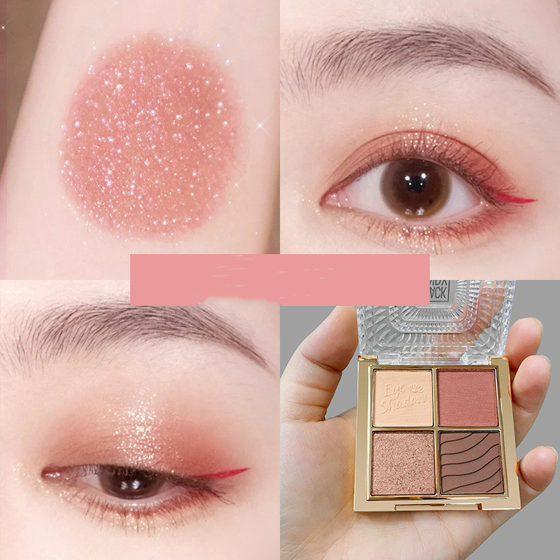 Brilliant Eyeshadow Palette Sparkling Pearly Matte Mashed Potatoes 4Color - Shop at LoveMi