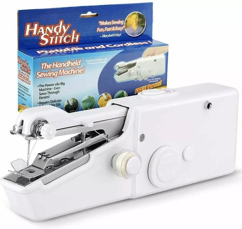 Mini Handheld Cordless Sewing Machine Hand Held Thread Sew Clothes Portable UK — image 6