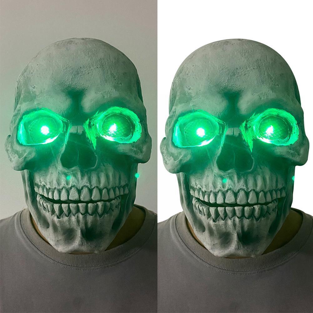 Halloween Skull Movable Mouth Latex Mask Halloween Kills Mask Cosplay Scary Killer Full Face Helmet Halloween Party Costume Prop — foto 9