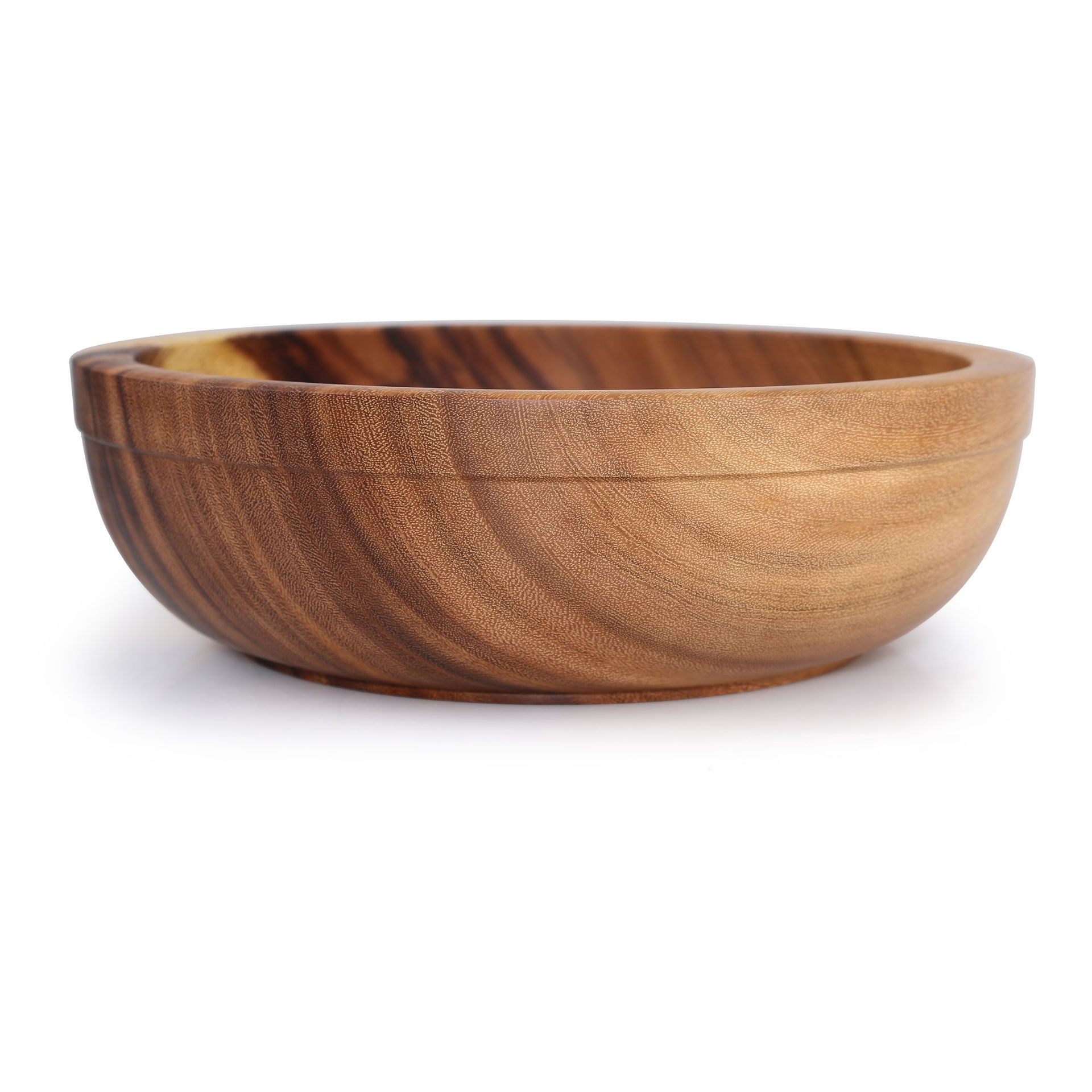 Natural Acacia Wood Bowl And Plate Dinnerware Set - Image 26