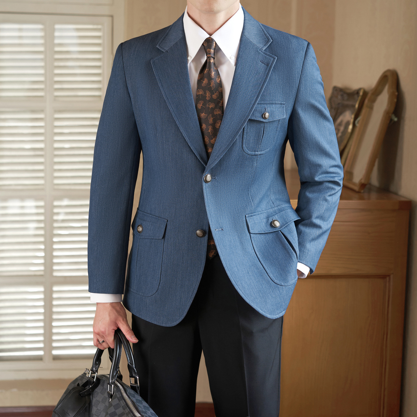 Casual Solid Color Long-sleeved Blazers