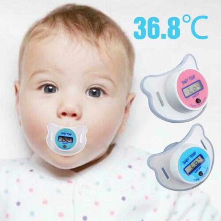 BabySafe Schnullerthermometer Zuverlässiger Gesundheitsmonitor für Säuglinge BleuRibbon Baby