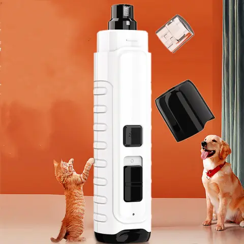 Pet Nail Polisher 4 LED Rechargeable Electric for Cats