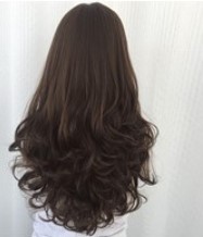 Long Curly Hair Wig Sheath Chestnut Green - Shop at LoveMi