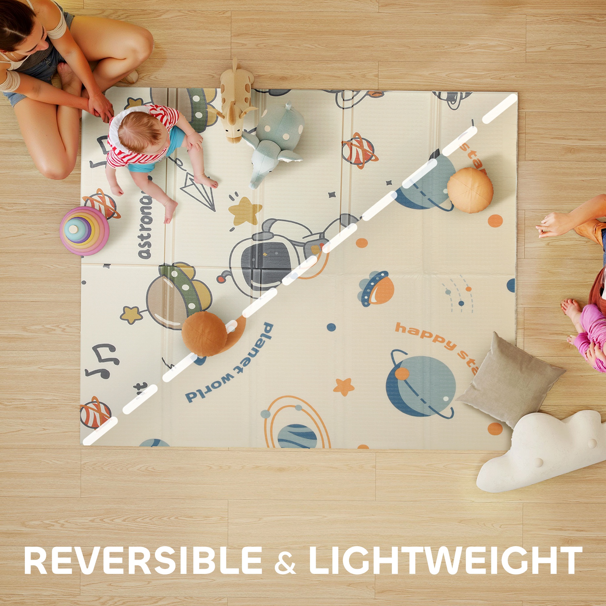 Dinosaur Themed Baby Placemat, Double-sided, Foldable, Waterproof, Suitable — image 10