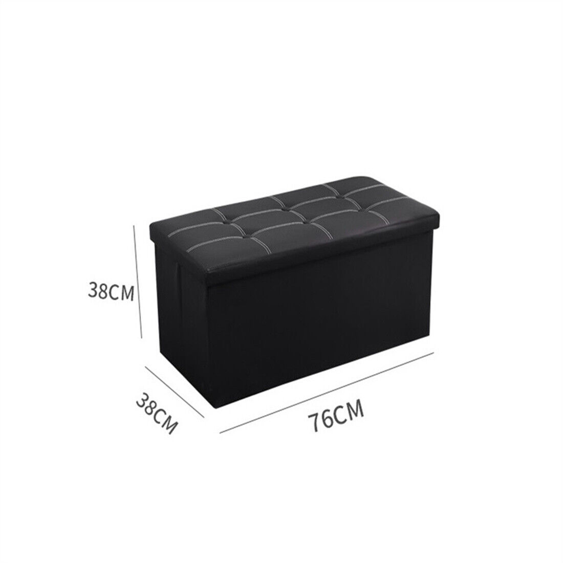 Large Seater Folding Storage Ottoman Pouffe Bench Seat Blanket Toy Chest Box UK NEW 7 088d1346 302e 42ac 8aa6 9d76e598f491