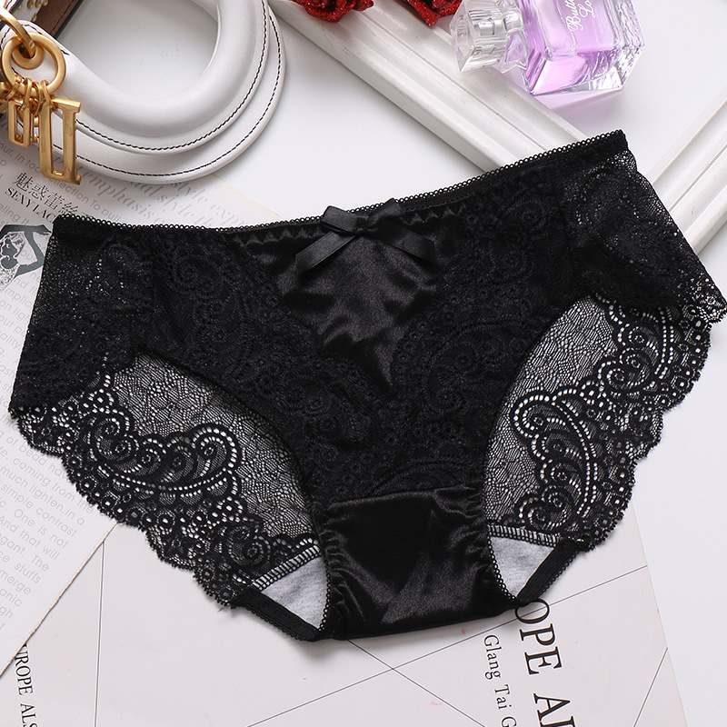 Title 8, Hollow Transparent Lace Sexy Mid-waist Seamless...