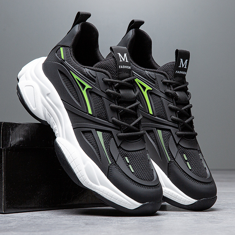 Men's Korean Style Breathable Mesh Daddy Shoes