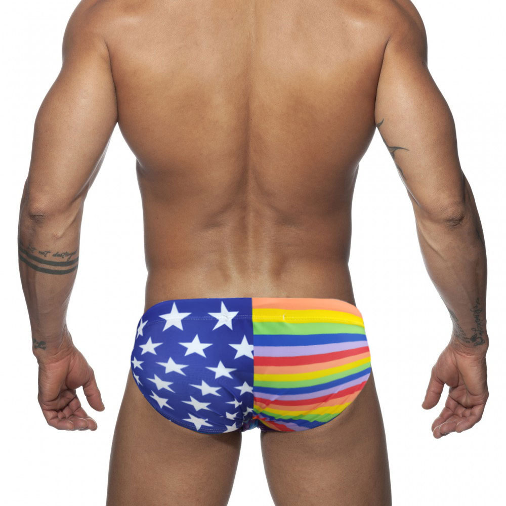 Rainbow Stars Spliced Sexy Men's