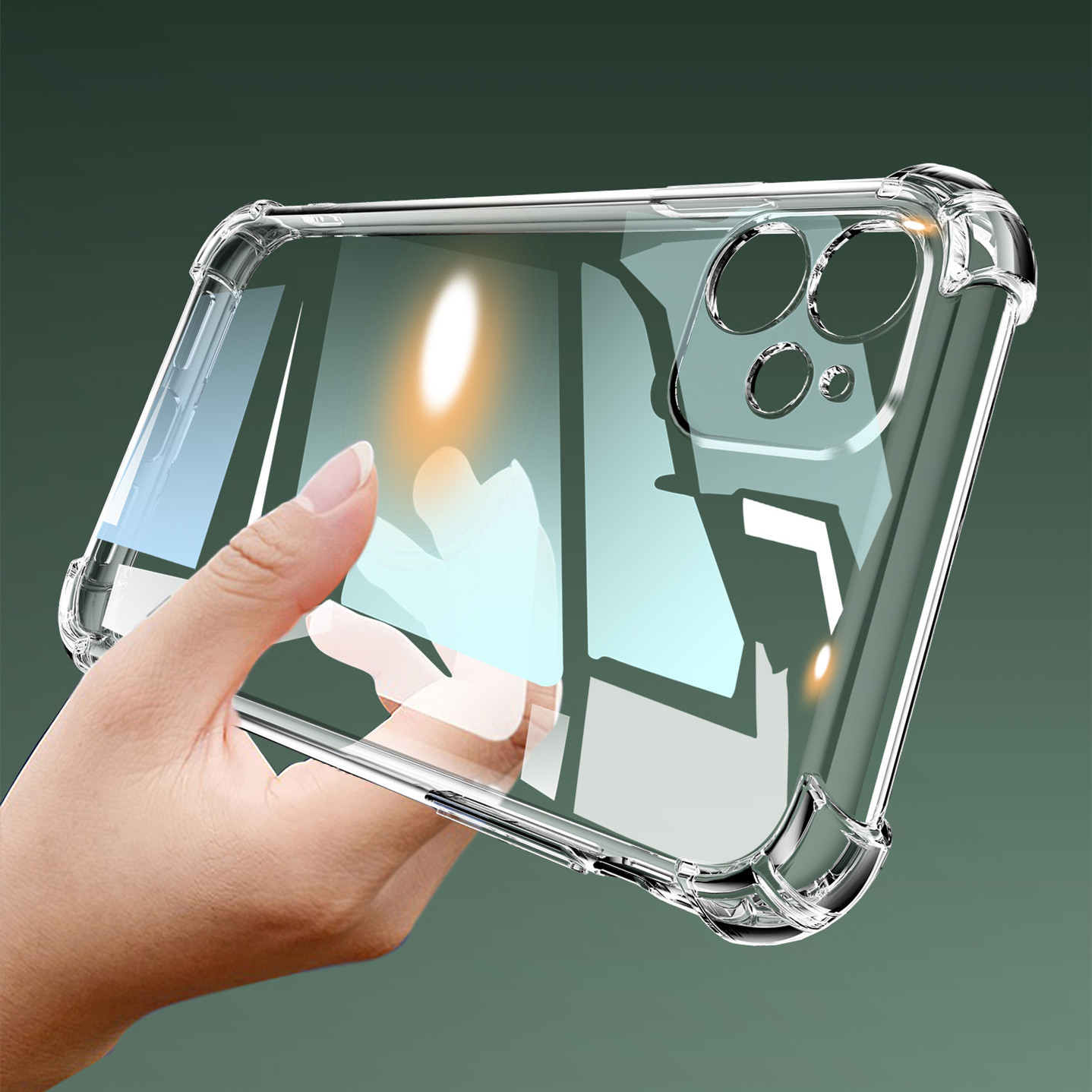 Mobile Phone Case Silicone Soft Shell Airbag Anti-fall Transparent - Image 4