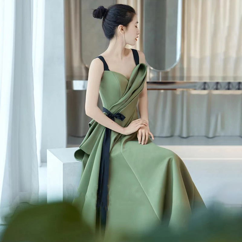Green Sling Evening Dress, picture 5 of 5