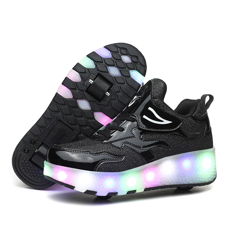 Children's Wheel Shoes LED  Light Emitting Charging Children's Lamp Shoes — foto 3
