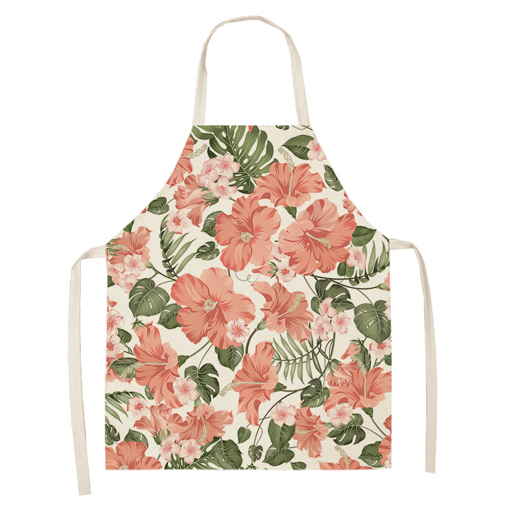 Pastoral Flower Series Kitchen Housework Apron