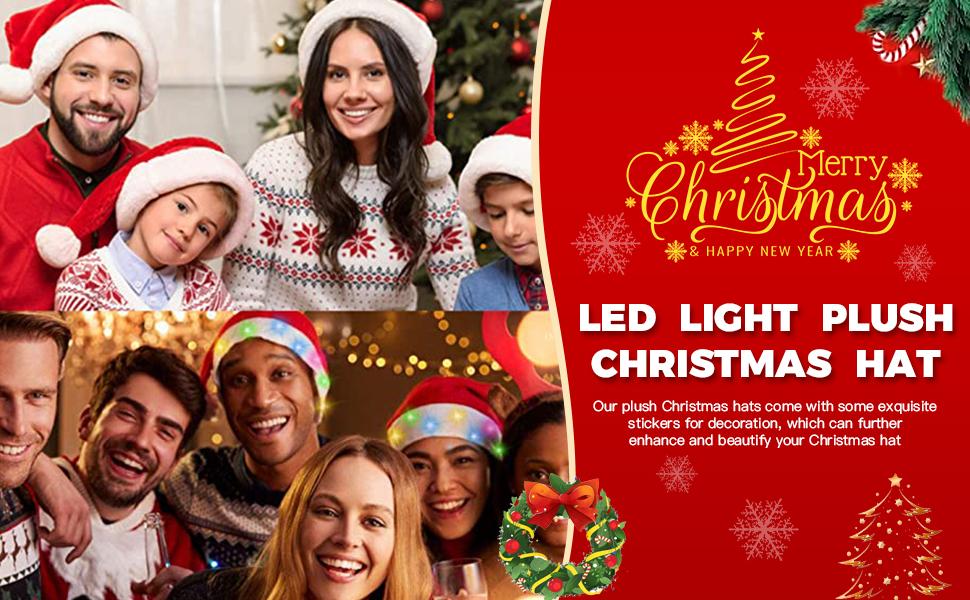 DIY LED Santa Hat - A Creative And Unique Design That Enhances The Festive Atmosphere. A Must-have For Holiday Outfits, A Fun Craft Activity, And A Great Prop For Christmas Party Photos. image 16