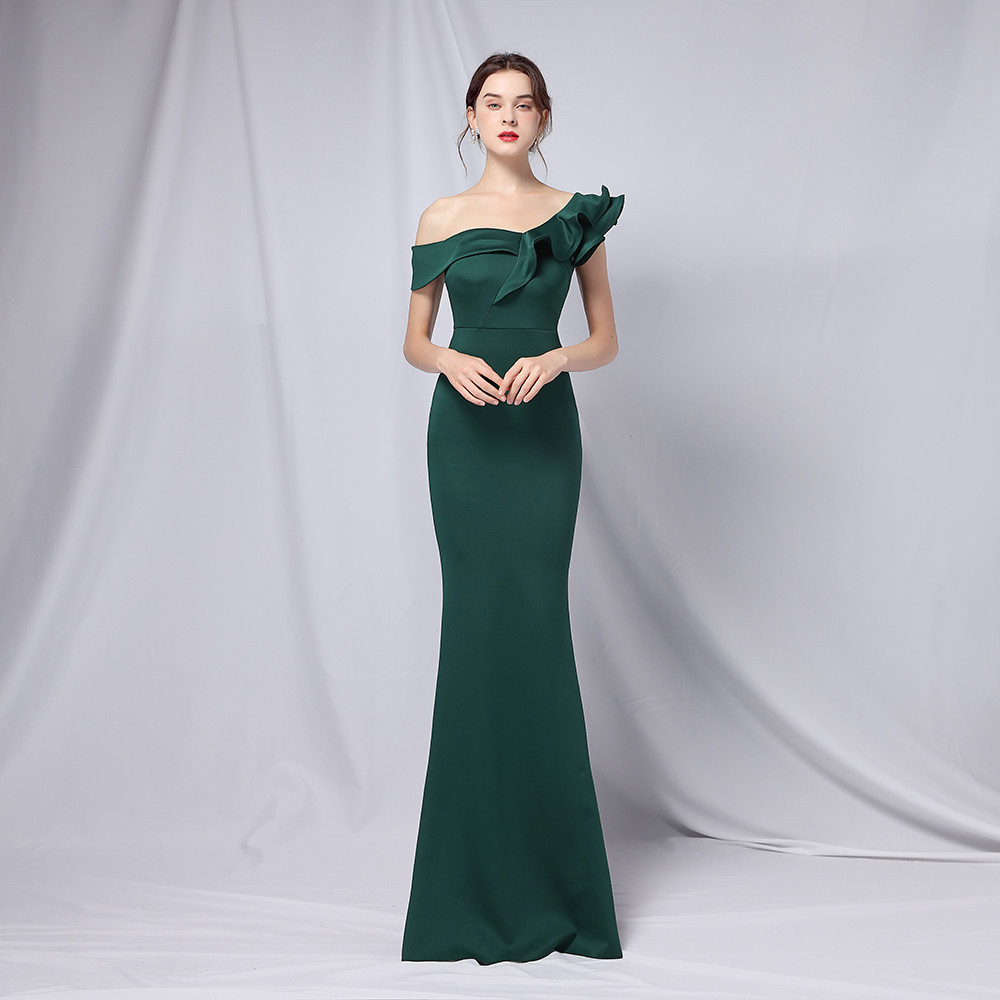 Elegant And Thin Sexy Fishtail Dress Green - Shop at LoveMi