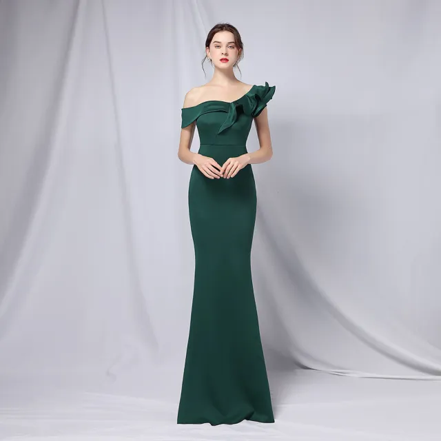 Elegant And Thin Sexy Fishtail Dress Green - Shop at LoveMi