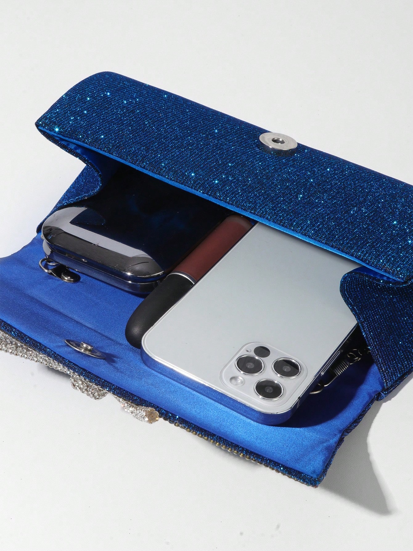 Bow Evening Bag Sparkly Clutch Purses For Women Wedding Glitter Rhinestone Party Prom Purse Dressy Clutch Bags