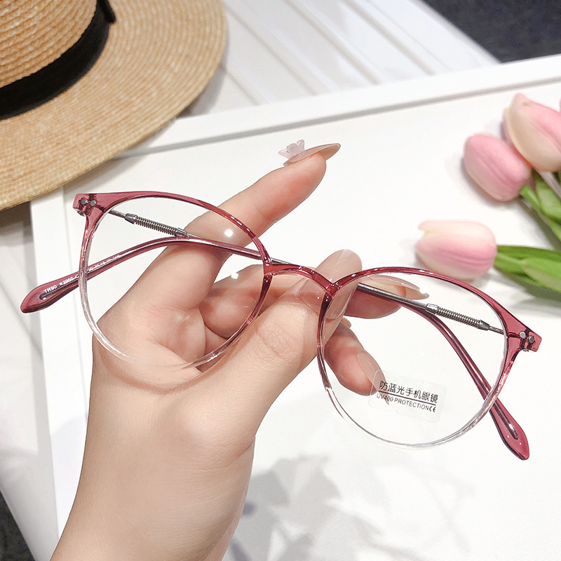 Title 5, Retro Elliptical Spring Leg Optical Lens Frame