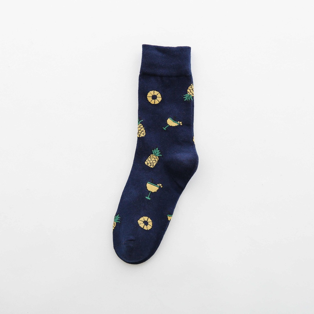 Title 11, Fruit tube womens socks with Jacquard cartoon ...