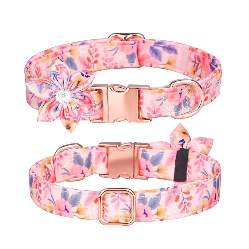 Custom Pet Collar And Leash Set Pink - Shop at LoveMi
