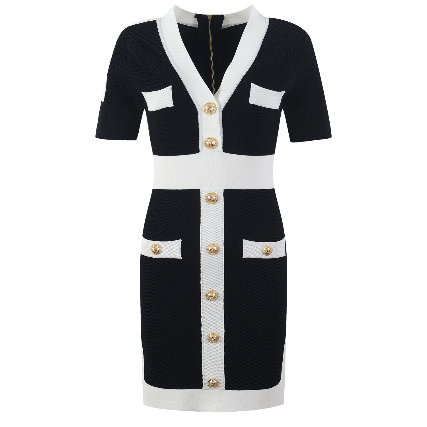 V-Neck Wrap Hip Dress, picture 9 of 9