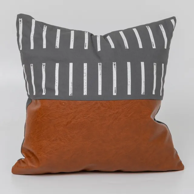 Light Luxury Bohemian Leather And Cotton Sofa Cushion Cover Car Pillow Cover - Shop at LoveMi