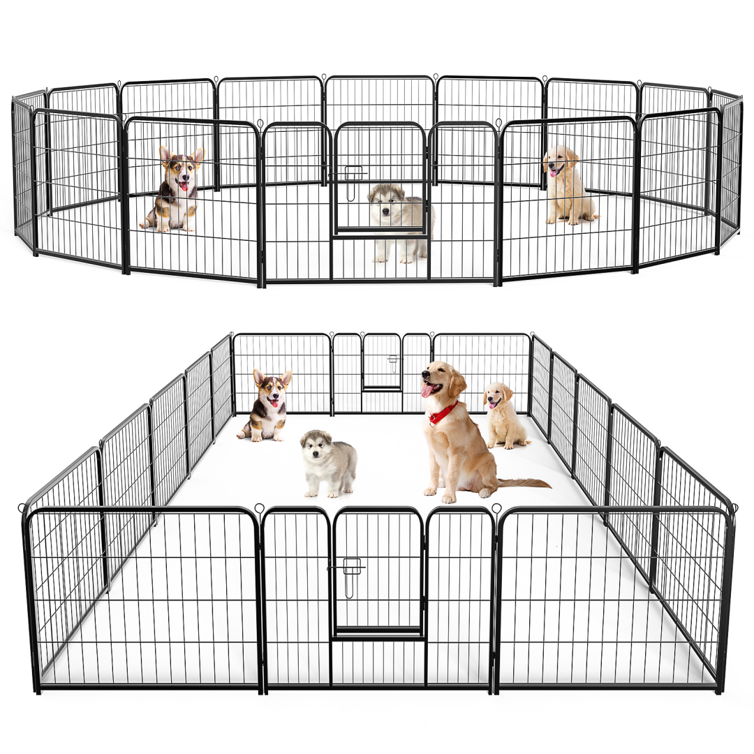 Dog Playpen Indoor Fence Height Metal Exercise Pen With Door Small Puppy-Medium-Large Dogs Animal Pet For Outdoor,… - 17