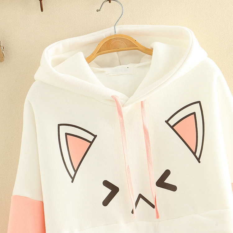 Title 4, Cat plus fleece hooded sweater women