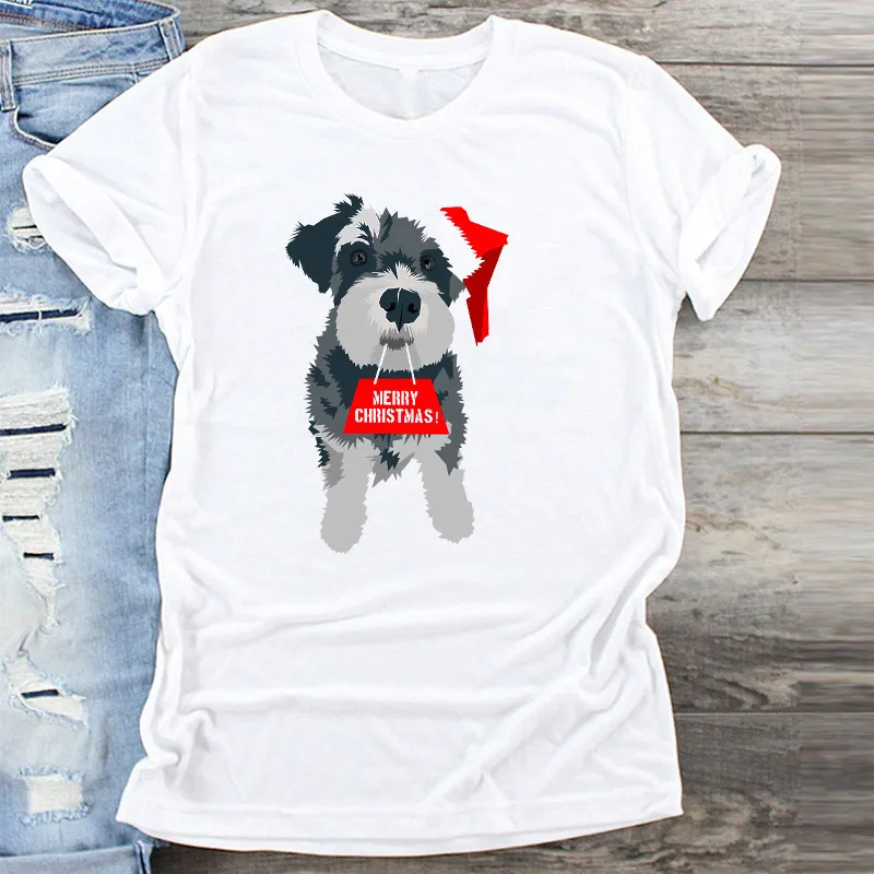 Christmas Short-sleeved Round Neck Girlfriends Outfit - C8