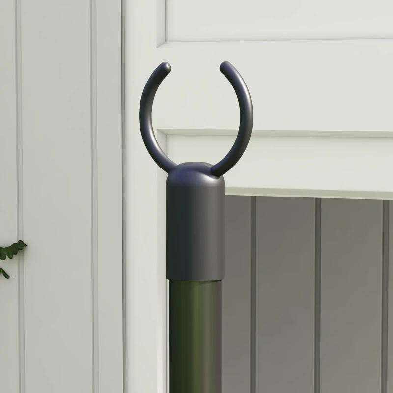 2 Pack Of 10' String Light Poles, Steel Hanging Lighting Stand For Patio, Backyard, Deck, Wedding, Party, Black