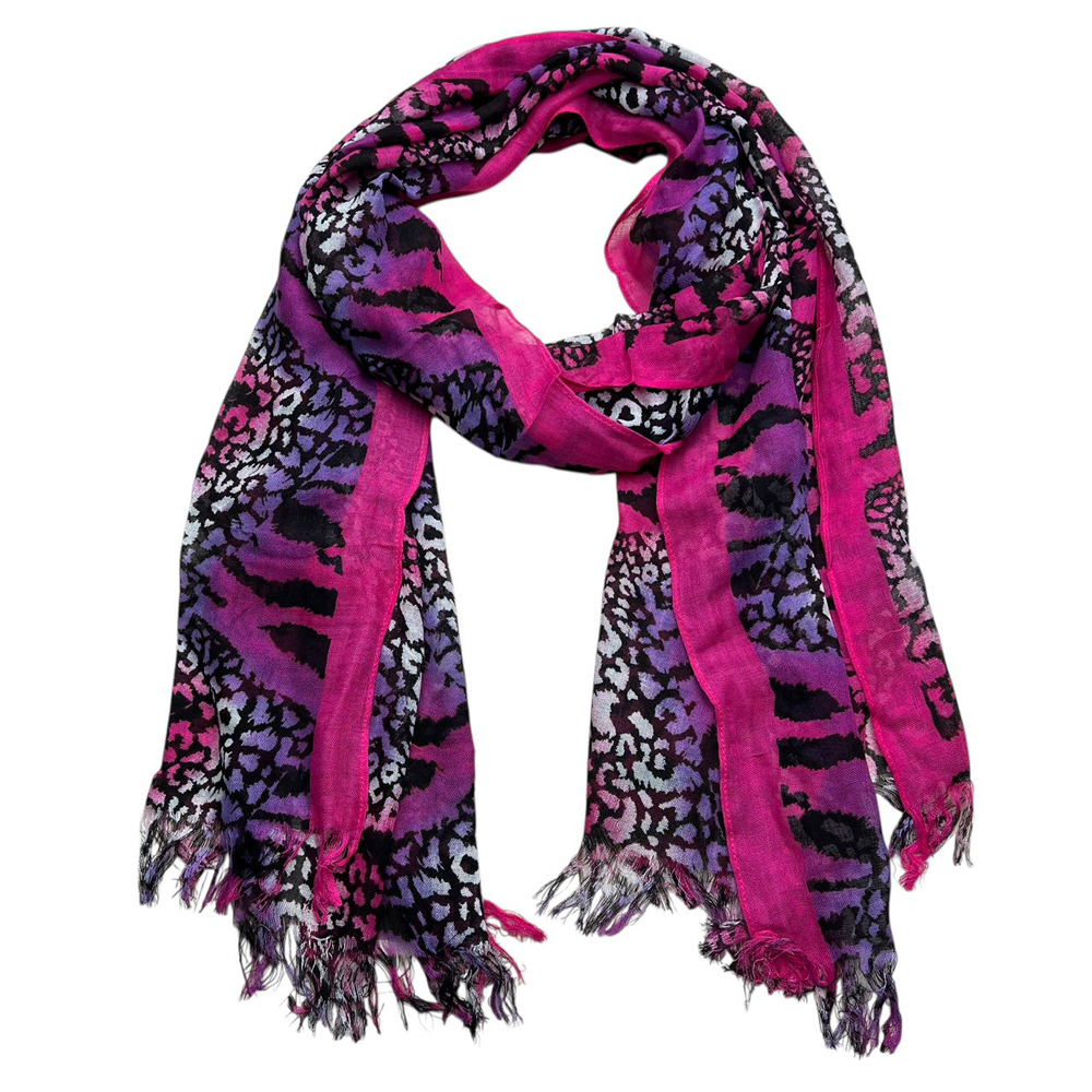 2pcs Extra Long Scarf,Bold Hot P Ink Pattern, Creative Knots Printed Scarf,vacation,daily Life,evening Party,Office Appropriate Subtlety For Women Men