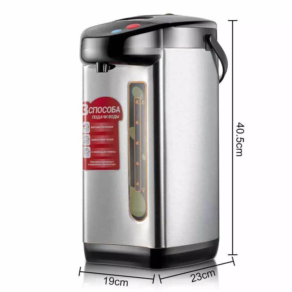 4.3L Water Dispenser 304 Stainless Steel 3 Temp Settings Auto Shut-off LED — image 3