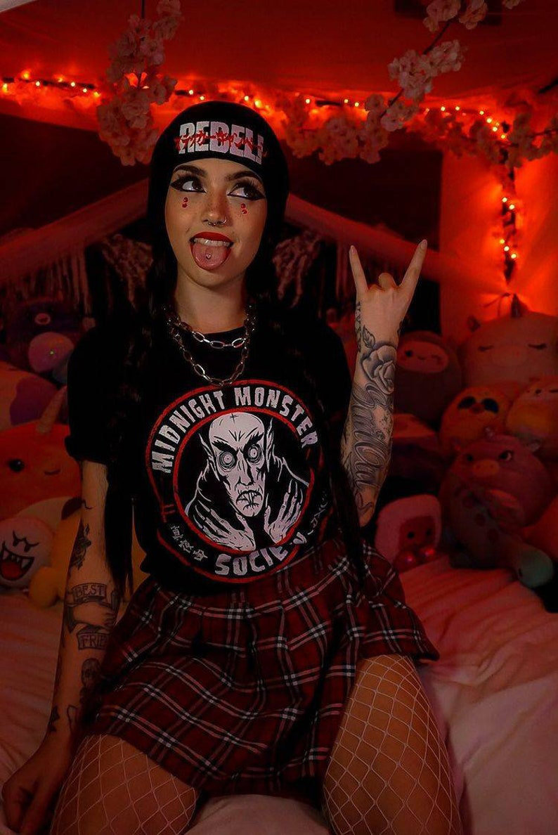 Gothic Style Short Sleeve T-shirt