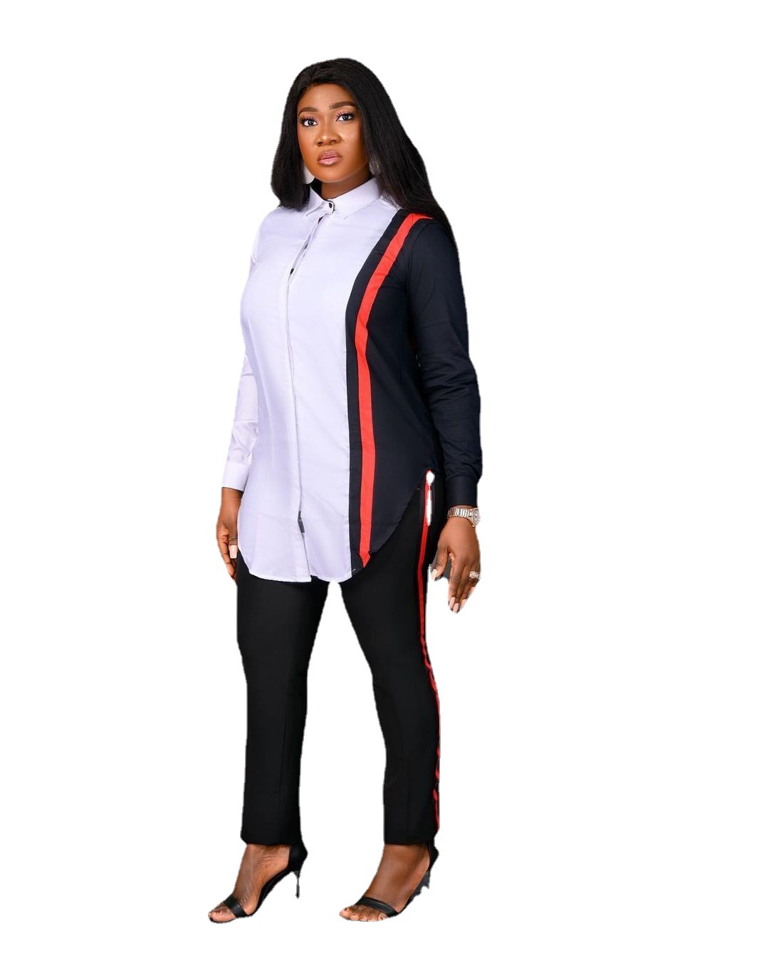 European And American Women's Autumn Print Shirt