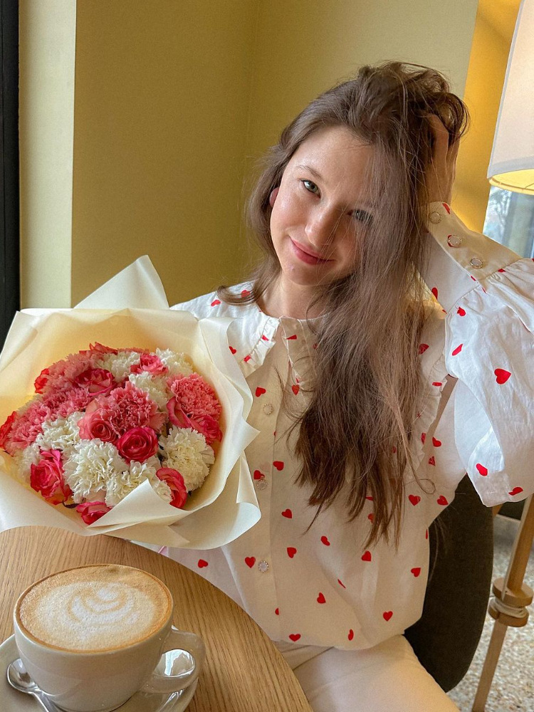 Women's Fashion Simple Heart Printing Shirt Top