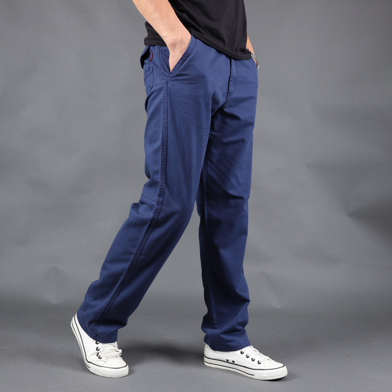 Title 5, Casual Mens Plus Size Cotton Trousers Overalls...