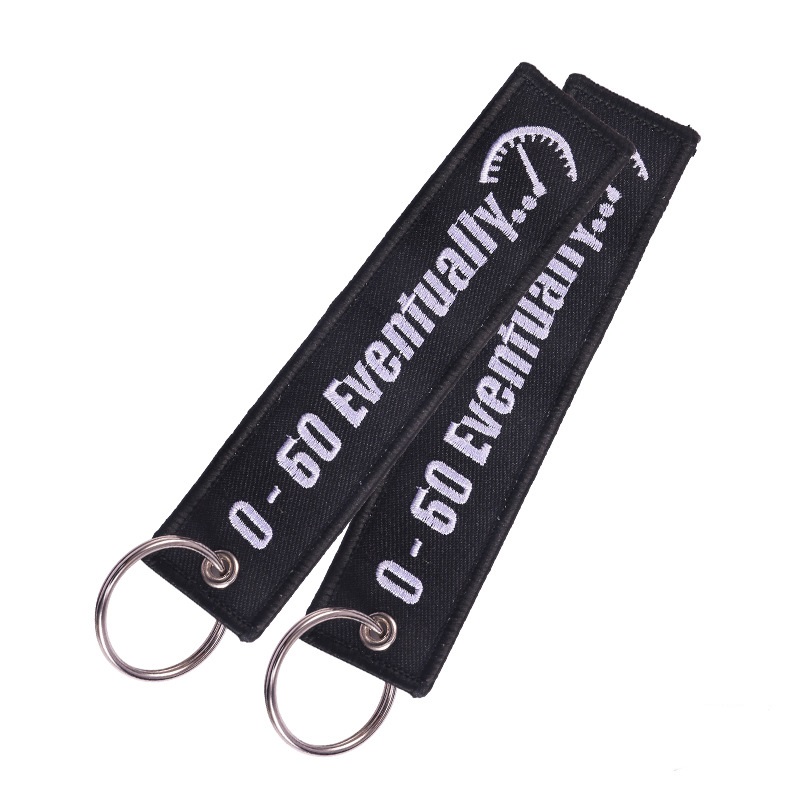 Title 5, Personalized Motorcycle Keychain Black Backgrou...