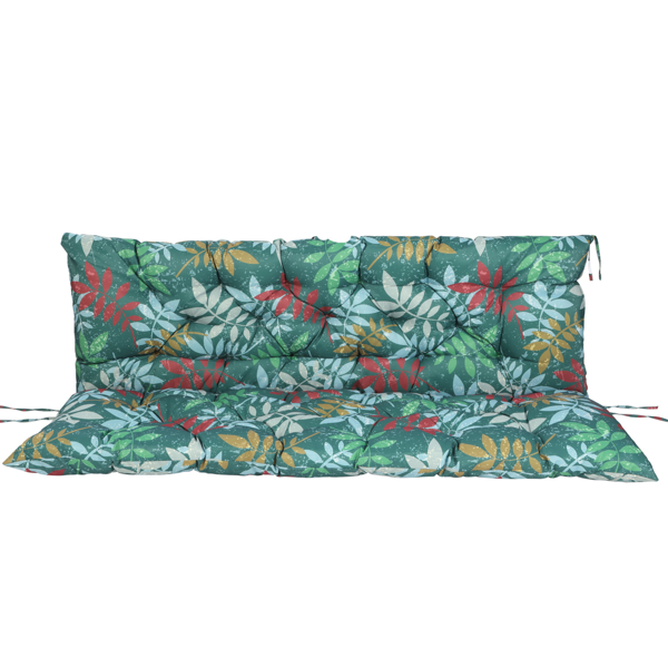 Outdoor Swing Cushions 70 Inch, Waterproof 4i Thick Porch Swing Cushion Replacement With Backrest And Ties, Comfortable 2-3 Seat Pation Swing Pad For Backyard, Garden, Lawn, Outdoo