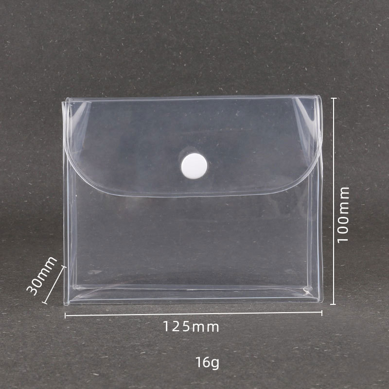 Transparent Waterproof Cosmetics Travel Kit Buttons