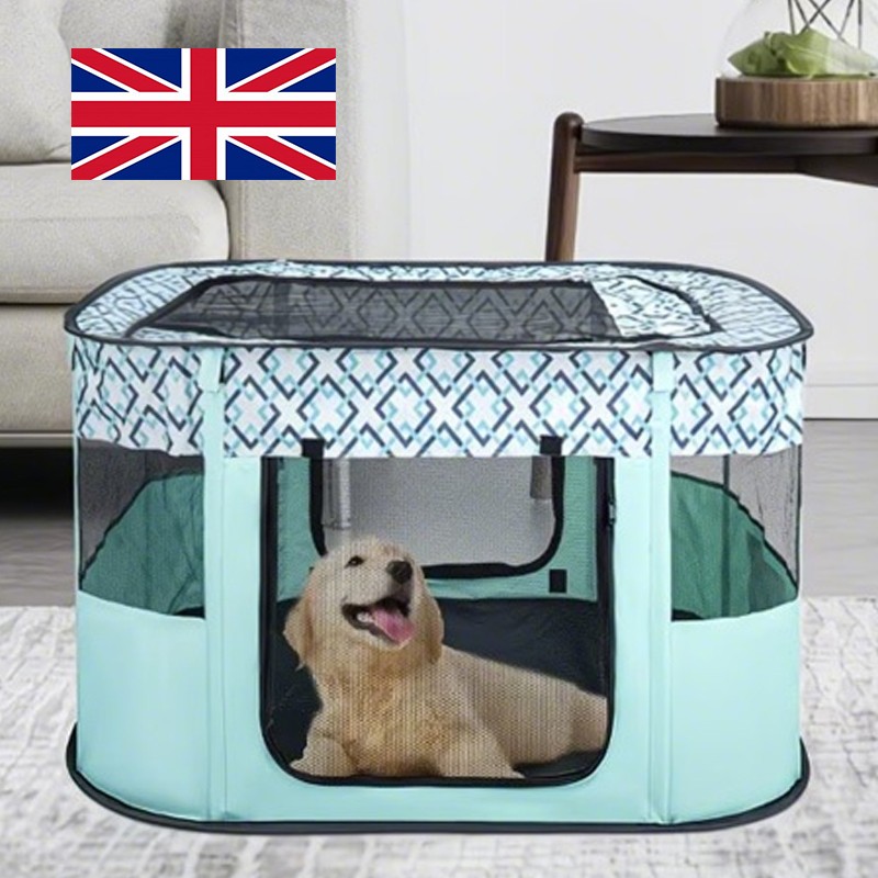Foldable Pet Playpen Portable Soft Cage Indoors&Outdoors Tent