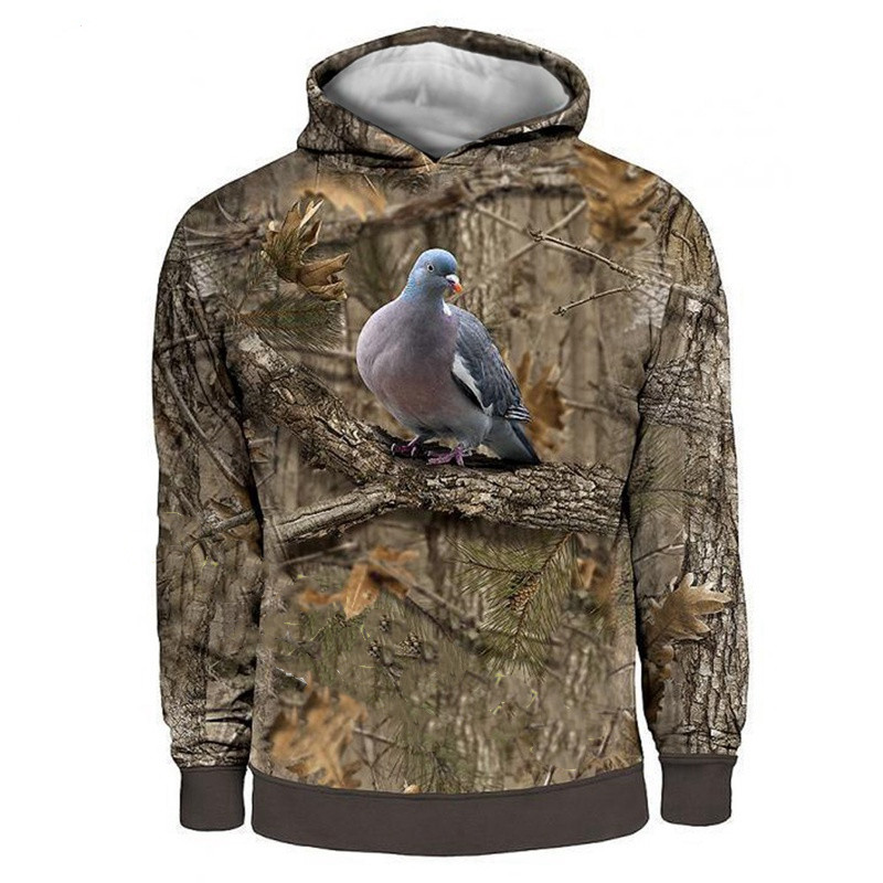 Title 3, Camouflage jachtdiervogel-hoodie voor heren