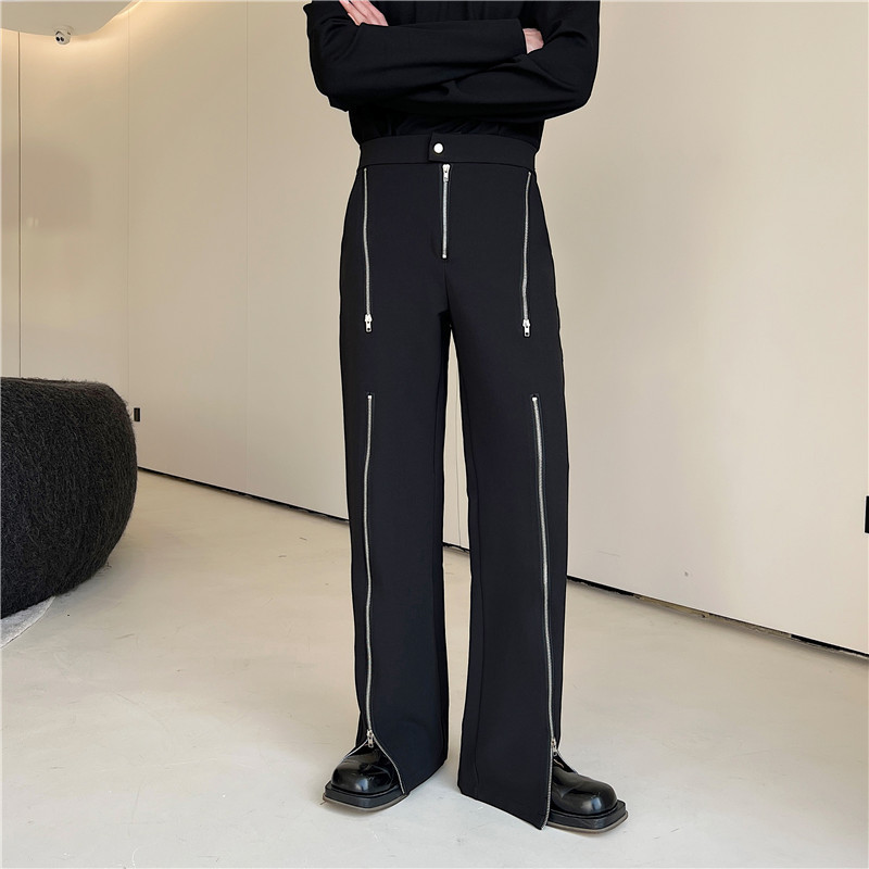 Title 2, Dekorative Slim Casual Pants Herrenmode Stilvol...