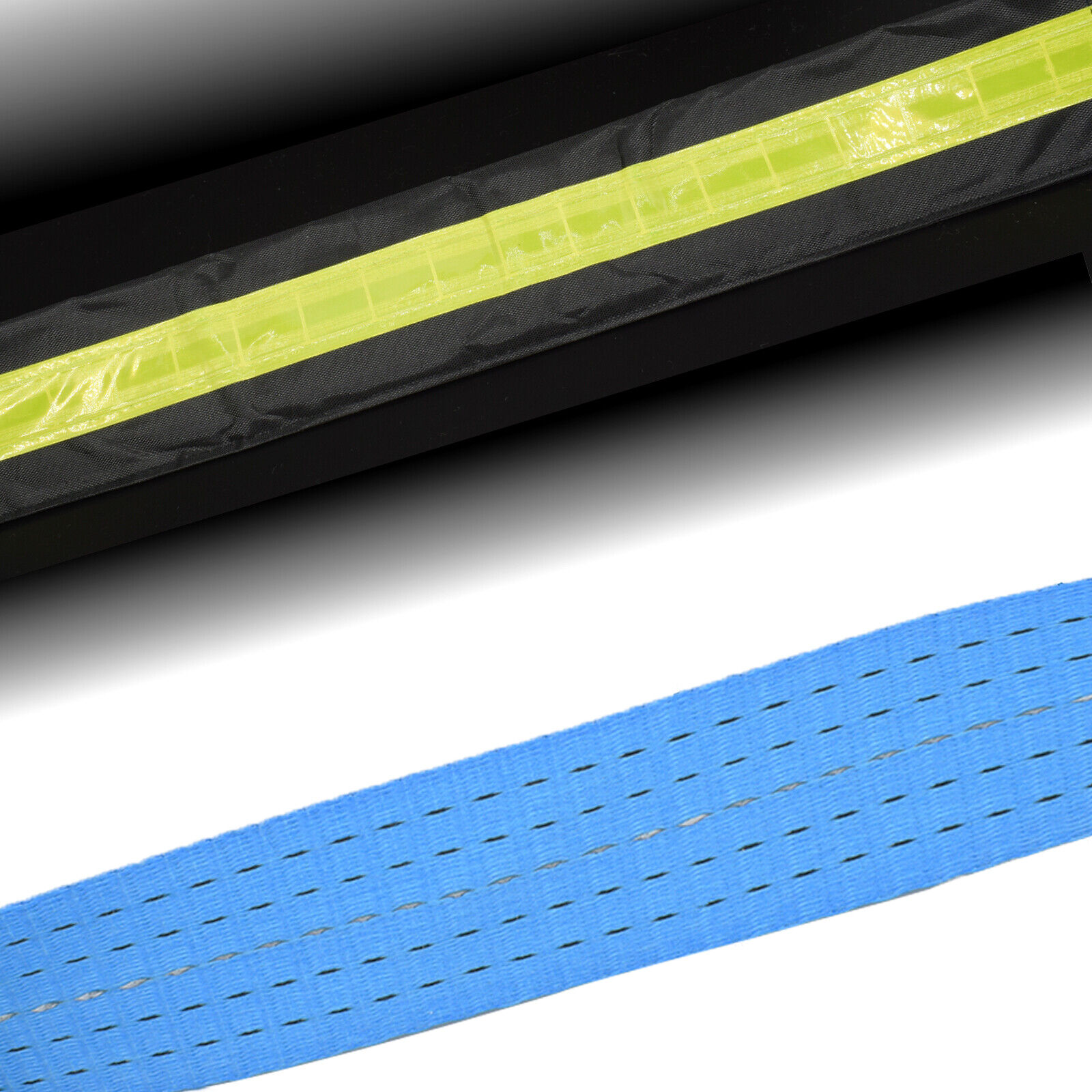 8T 16' 5M Abschleppseil Hochleistungs-Abschleppzugseil Straenbergungsseil Zwei SchkelKette