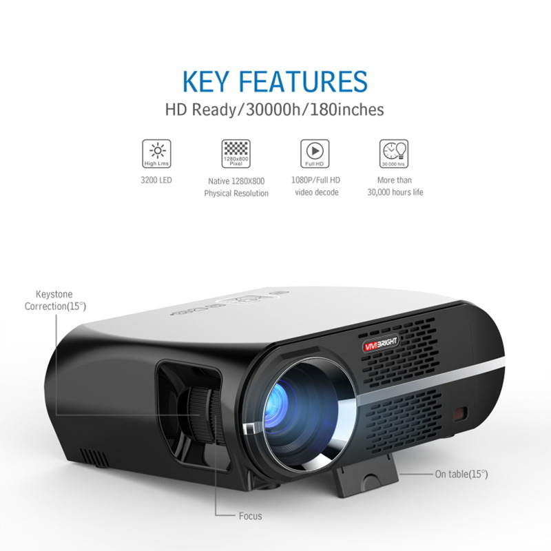 Hot-selling GP100 Mini Projector Home Office Business — foto 4