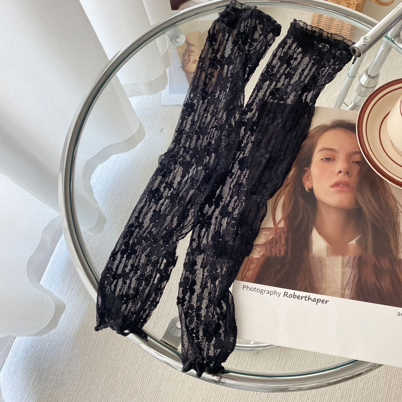 Long Decorative Gloves Car Cover Lace Style