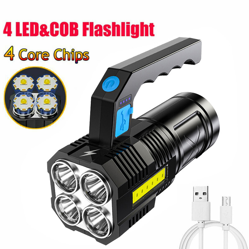 Super Bright 12000000LM LED Handheld Spotlight Camping Searchlight Torch