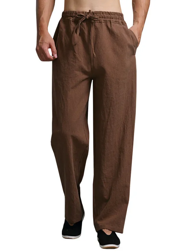 Multicolor Straight Leg Loose Belted Trousers Multicolor - Shop at LoveMi