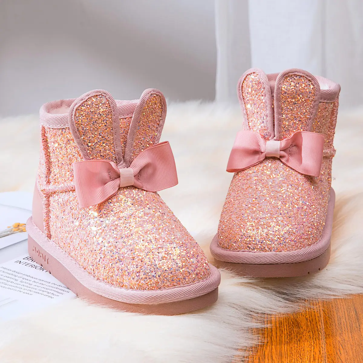 Fashion Simple And Warm Children's Cotton Snow Boots