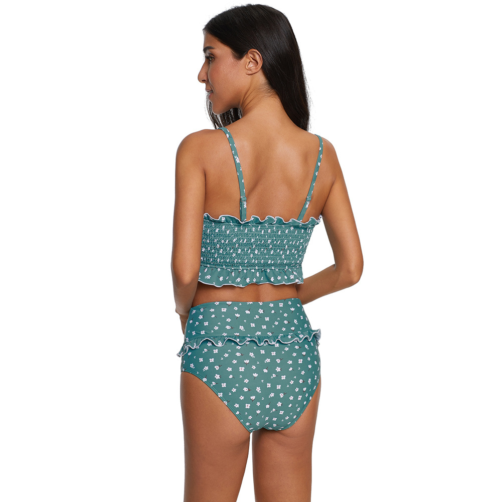 Amazon's New High Stretch Tube Top Ruffled High Waist Swimsuit